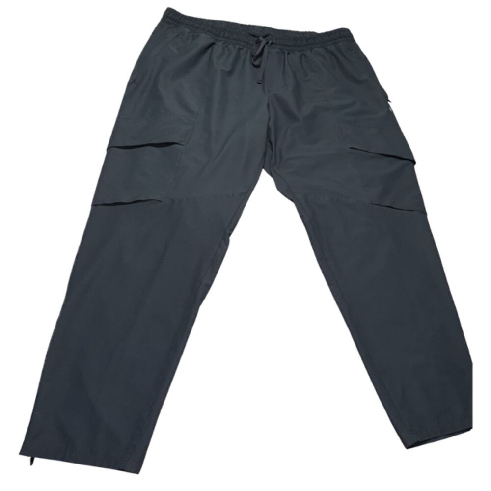 Russell Athletic Cargo Track Pants | Gray Elastic Waist 3XL Athleisure Sporty - Picture 1 of 9